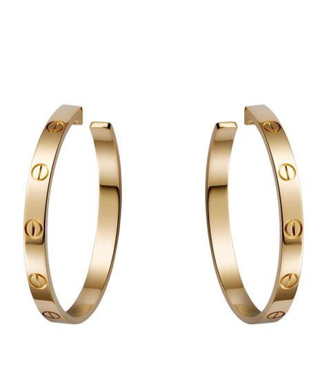 cartier earring hoops